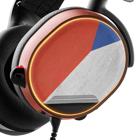 Czech Republic Flag Distressed SteelSeries Arctis 3 Skin